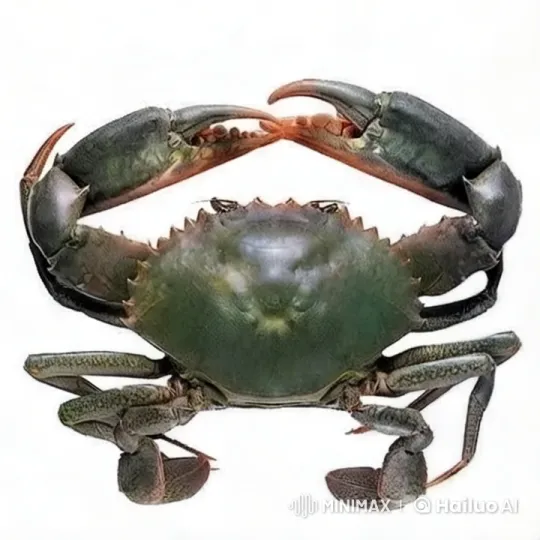 Close-Up Exploration of a Green Crab's Features – AI Generated Video | Hailuo AI