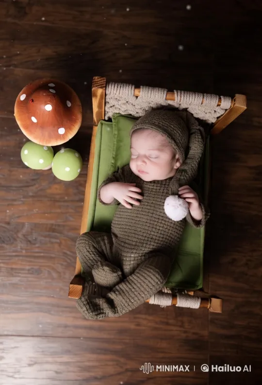 Baby's Playful Exploration in Whimsical Setting – AI Generated Video | Hailuo AI