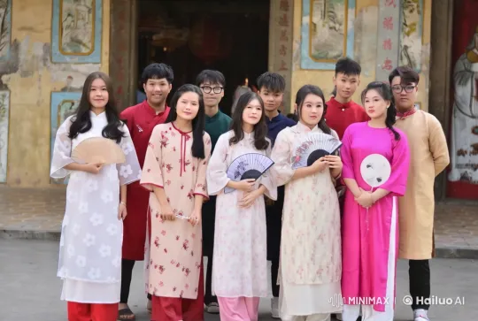 Traditional Attire Kungfu Performance in Front of Ancient Building – AI Generated Video | Hailuo AI