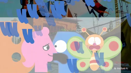 Live2D Animated Floogals Interact in Playful Setting – AI Generated Video | Hailuo AI