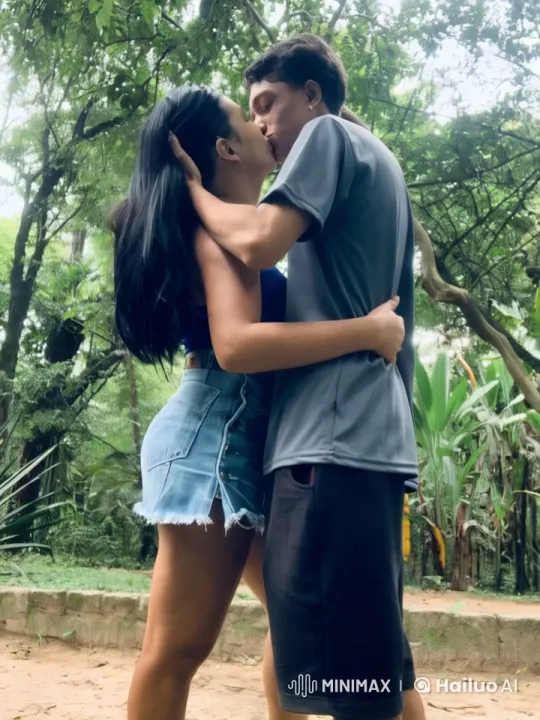 Couple Showcases Martial Arts in Lush Forest Setting – AI Generated Video | Hailuo AI