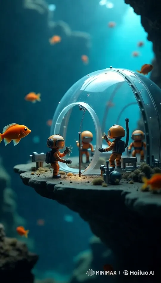 High-Tech Deep-Sea Exploration and Sample Retrieval – AI Generated Video | Hailuo AI