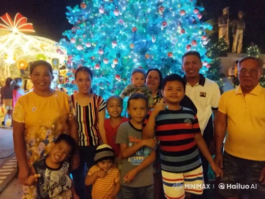 Festive Kungfu Fight in Front of a Christmas Tree – AI Generated Video | Hailuo AI
