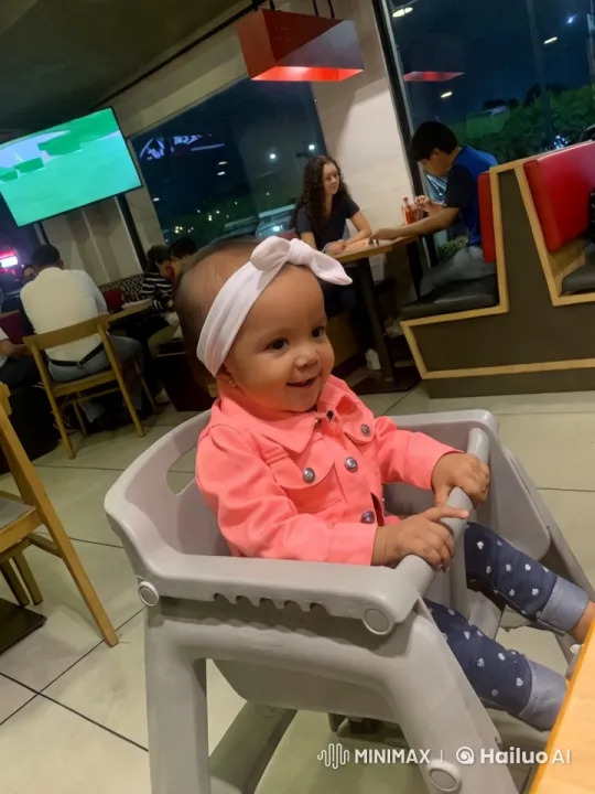 Toddlers Joyful Dining Experience Captured – AI Generated Video | Hailuo AI