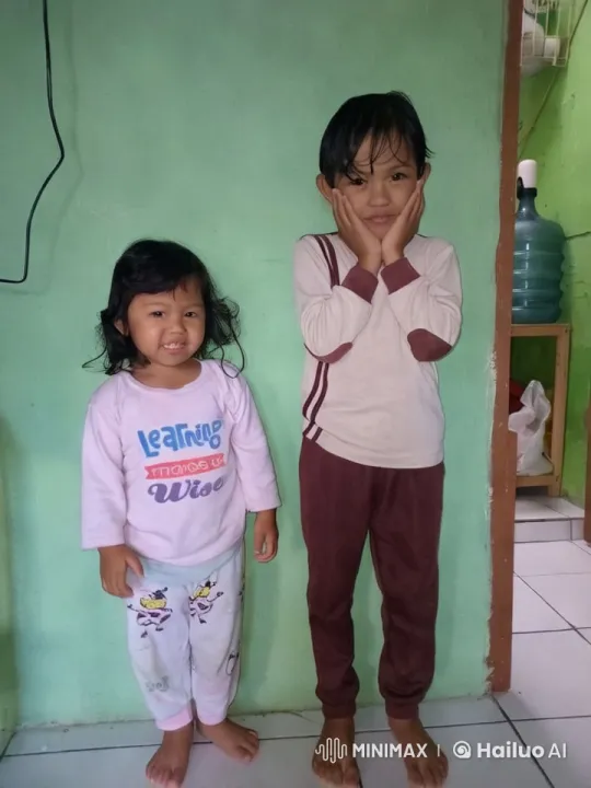 Children's Playful Kungfu Routine Against Green Wall – AI Generated Video | Hailuo AI