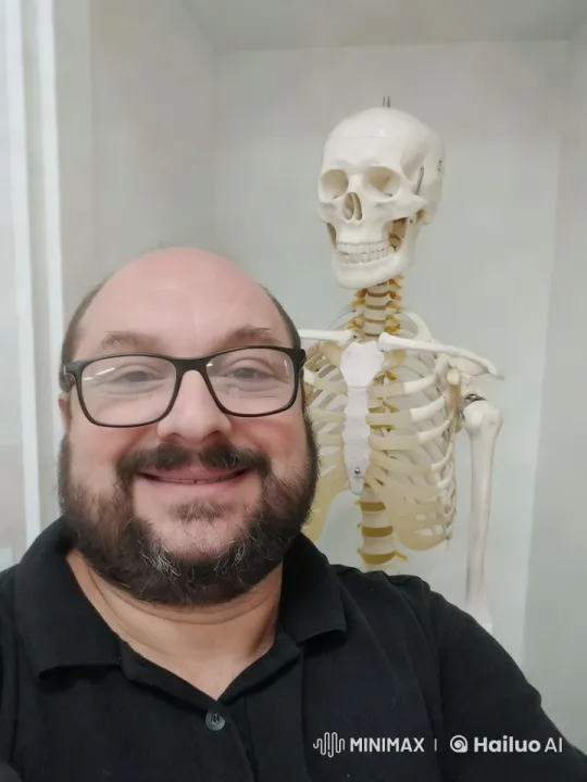 Man Hugged by Skeleton in Aesthetic Short Film – AI Generated Video | Hailuo AI