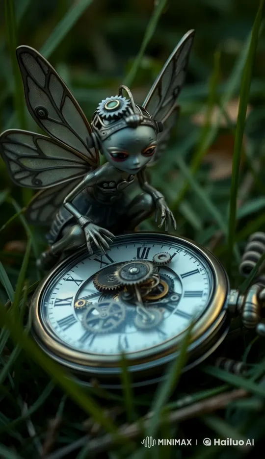 Steampunk Mechanical Insect on a Pocket Watch – AI Generated Video | Hailuo AI