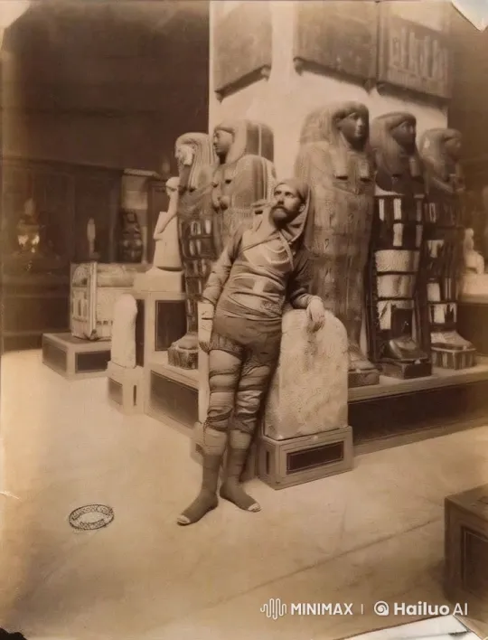 Historic Exhibition: Man Sings, Walks Towards Camera – AI Generated Video | Hailuo AI