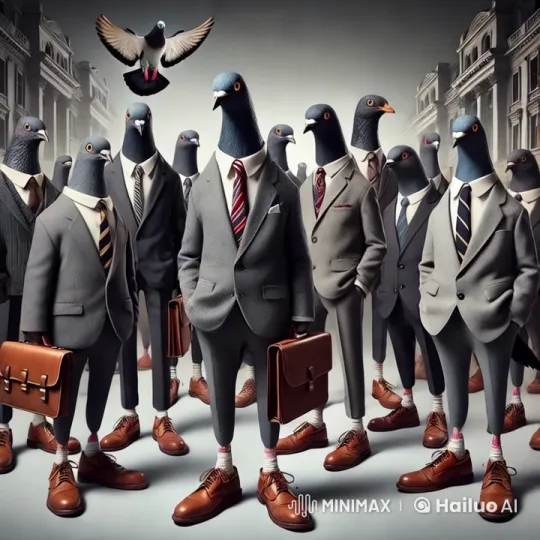 Synchronized Pigeons Leap to Moon Amid Falling Shoes – AI Generated Video | Hailuo AI