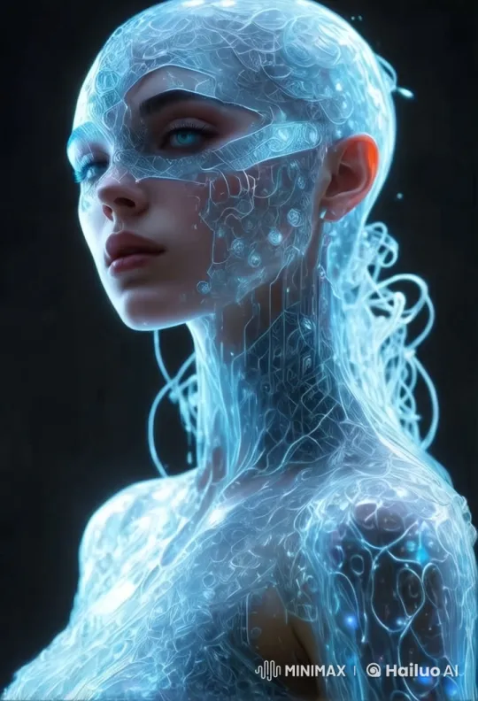 Futuristic Android with Luminous Circuitry – AI Generated Video | Hailuo AI