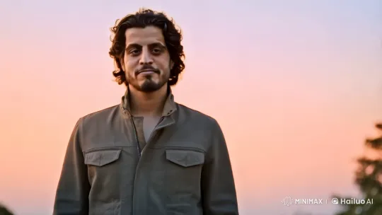 Man Walks with Determination in Evening's Glow – AI Generated Video | Hailuo AI