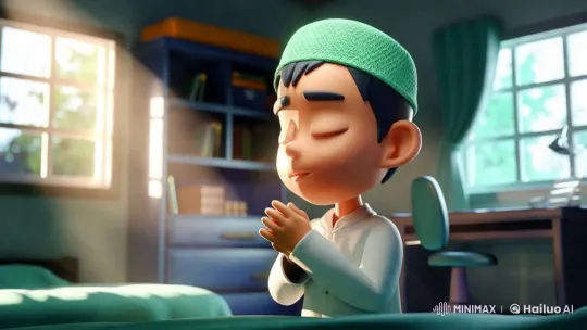 Ali's First Prayer: A Moment of Spiritual Preparation – AI Generated Video | Hailuo AI