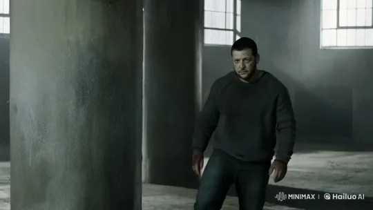 Mysterious Man in Austere Setting: A Cinematic Study – AI Generated Video | Hailuo AI