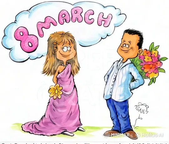 Romantic Gift Exchange on International Women's Day – AI Generated Video | Hailuo AI