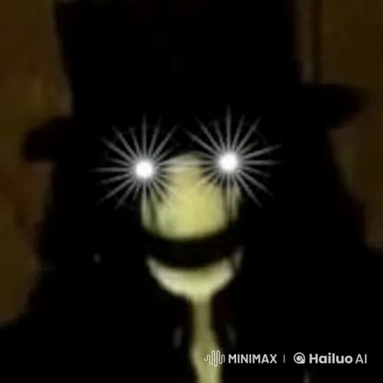Mysterious Figure with Glowing Eyes in Dark Atmosphere – AI Generated Video | Hailuo AI