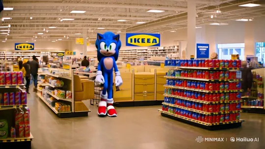 Sonic's IKEA Adventure: A Cinematic Blend of Fantasy and Reality – AI Generated Video | Hailuo AI
