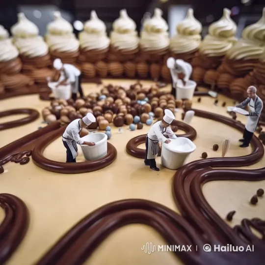 Artistic Cake Decoration by Skilled Chefs – AI Generated Video | Hailuo AI