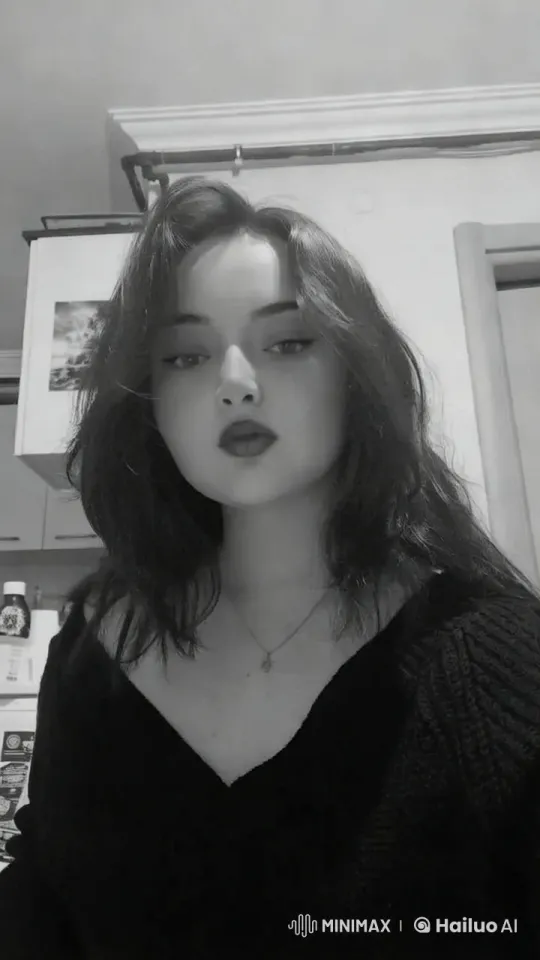 Aesthetic Close-up of Woman in Cozy Kitchen – AI Generated Video | Hailuo AI