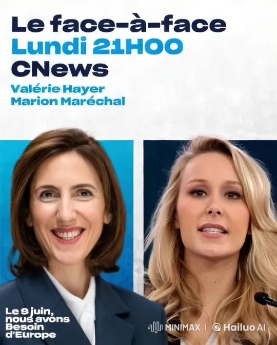 Valérie Hayer and Marion Maréchal Share Intimate Kiss – AI Generated Video | Hailuo AI