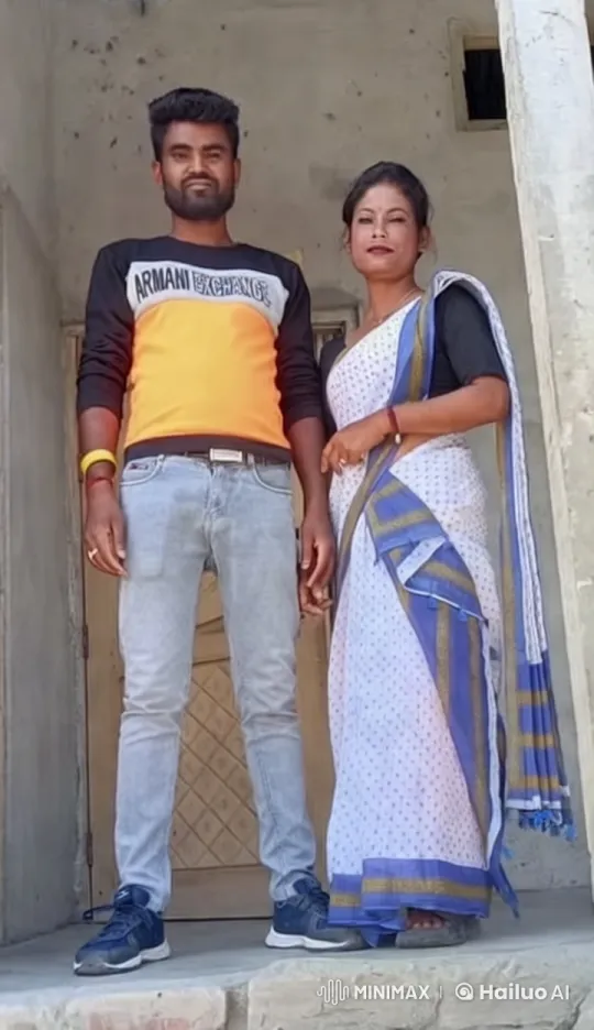 Young Couple in Aesthetic Concrete Porch Setting – AI Generated Video | Hailuo AI