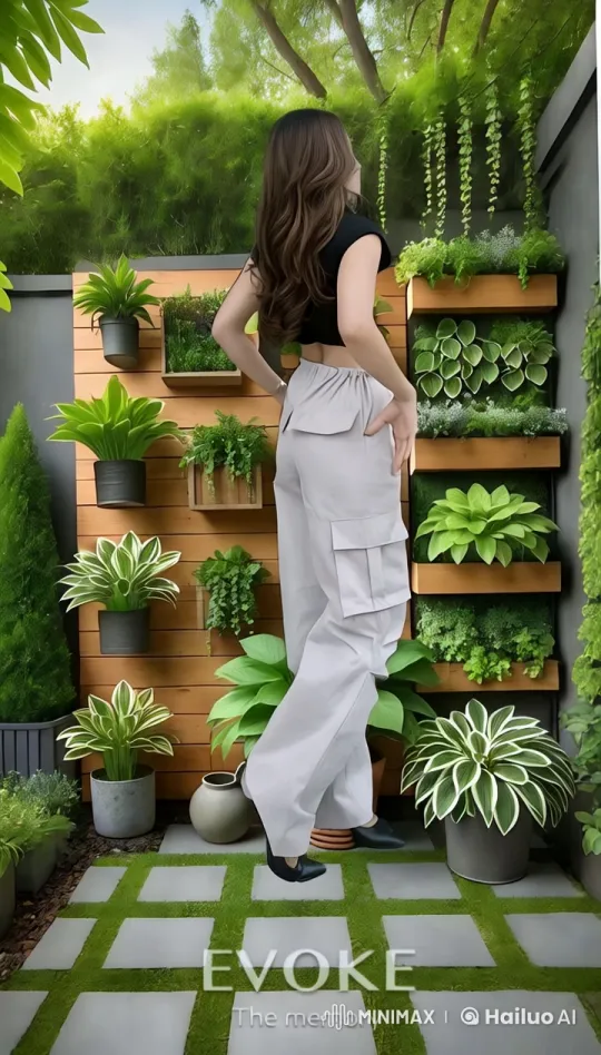 Aesthetic Garden Exploration by Graceful Woman – AI Generated Video | Hailuo AI
