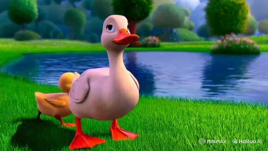 3D Animated Short: Mother Duck's Search for Ducklings – AI Generated Video | Hailuo AI