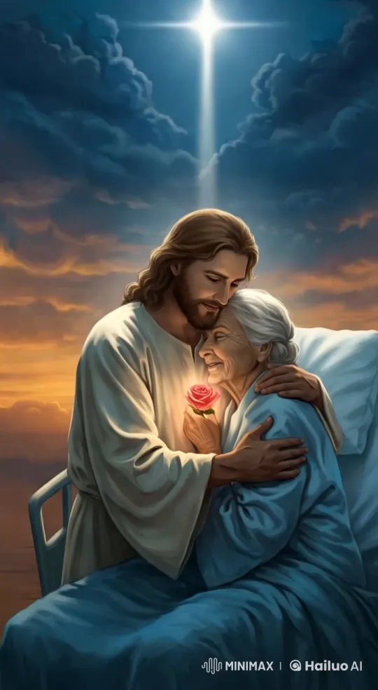 Divine Healing: Jesus Heals an Elderly Woman – AI Generated Video | Hailuo AI