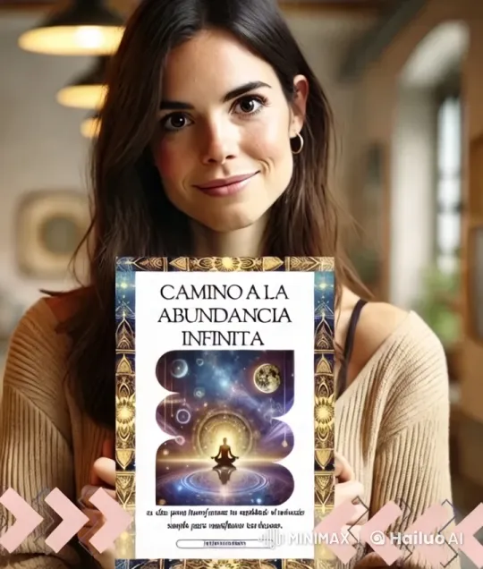 Woman Reveals Book in Cozy Room with Mystical Cover – AI Generated Video | Hailuo AI
