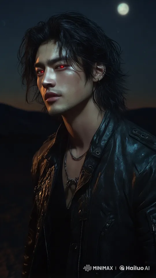 Dracula in Moonlight: Menacing Charm in Live2D Animation – AI Generated Video | Hailuo AI