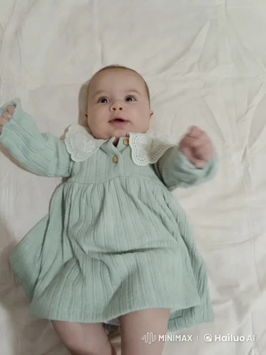 Baby's Graceful Zumba Dance in Elegant Dress – AI Generated Video | Hailuo AI