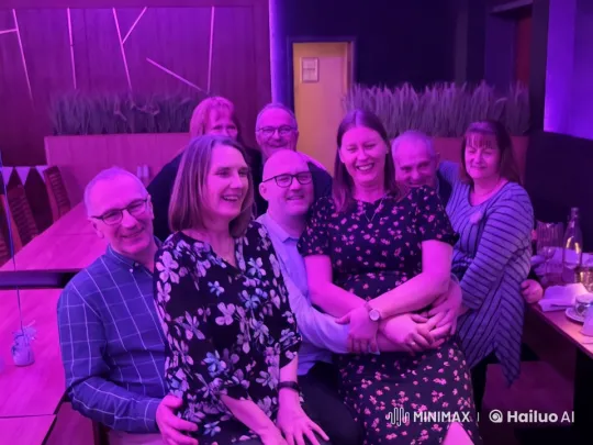 Casual Gathering in a Stylish, Dimly Lit Room – AI Generated Video | Hailuo AI