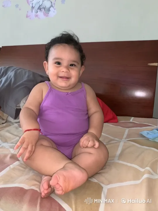 Baby on Bed Mimics Kung Fu with Joyful Dance – AI Generated Video | Hailuo AI