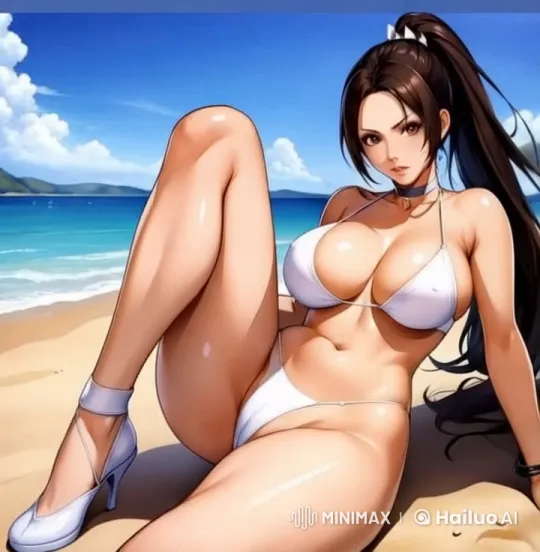 Sensual Pose on a Beautiful Beach – AI Generated Video | Hailuo AI