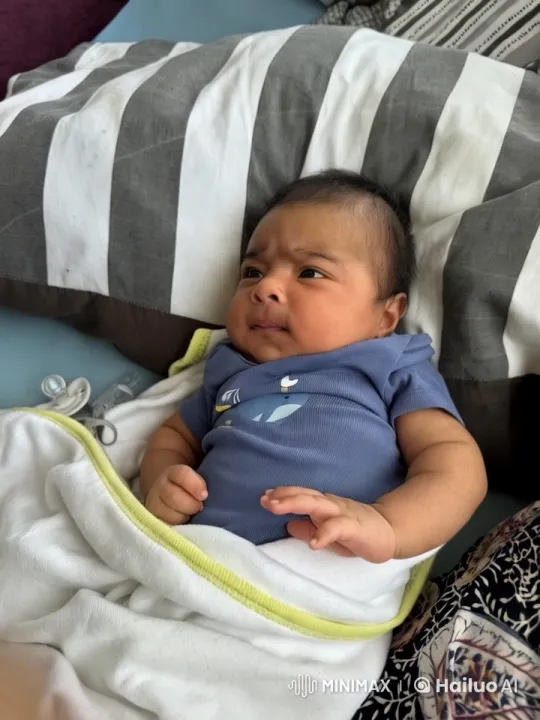 Baby Dancing in Cozy Bed Setting – AI Generated Video | Hailuo AI