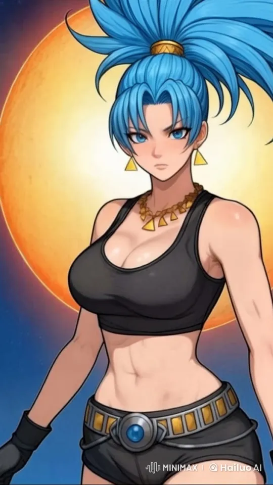 Confident, Powerful Woman Poses in Live2D Animation – AI Generated Video | Hailuo AI