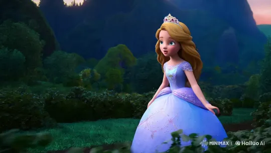 Young Princess Sophia's Adventure with Whiskers and Buddy – AI Generated Video | Hailuo AI