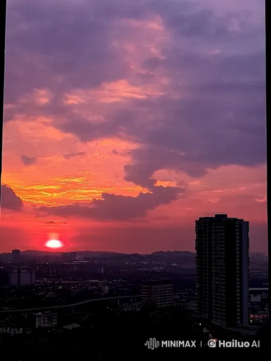 Live2D: Dusk-to-Evening Cityscape Transition – AI Generated Video | Hailuo AI