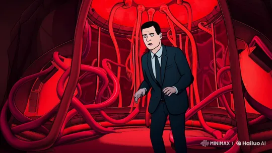 Lawyer Transformed into Latex Hermaphrodite Moth Humanoid – AI Generated Video | Hailuo AI