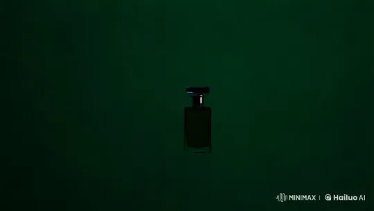 Aesthetic Fusion: Perfume Bottle Amidst Fiery Explosion – AI Generated Video | Hailuo AI