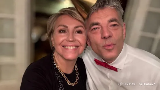 Couple Shares Intimate Kiss in Elegant Setting – AI Generated Video | Hailuo AI