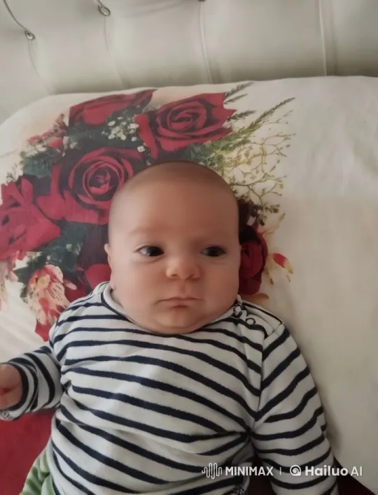 Baby's Playful Dance on Floral Pillow – AI Generated Video | Hailuo AI
