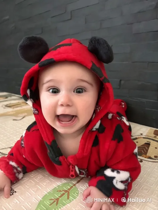 Baby in Onesie Shows off Dance and Kung Fu Skills – AI Generated Video | Hailuo AI
