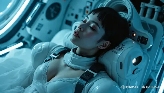 Waking From Cryo Sleep in Futuristic Setting – AI Generated Video | Hailuo AI