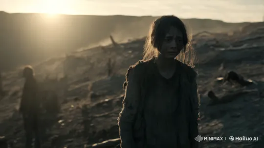 Solitary Wanderer in a Haunting Post-Apocalyptic Landscape – AI Generated Video | Hailuo AI