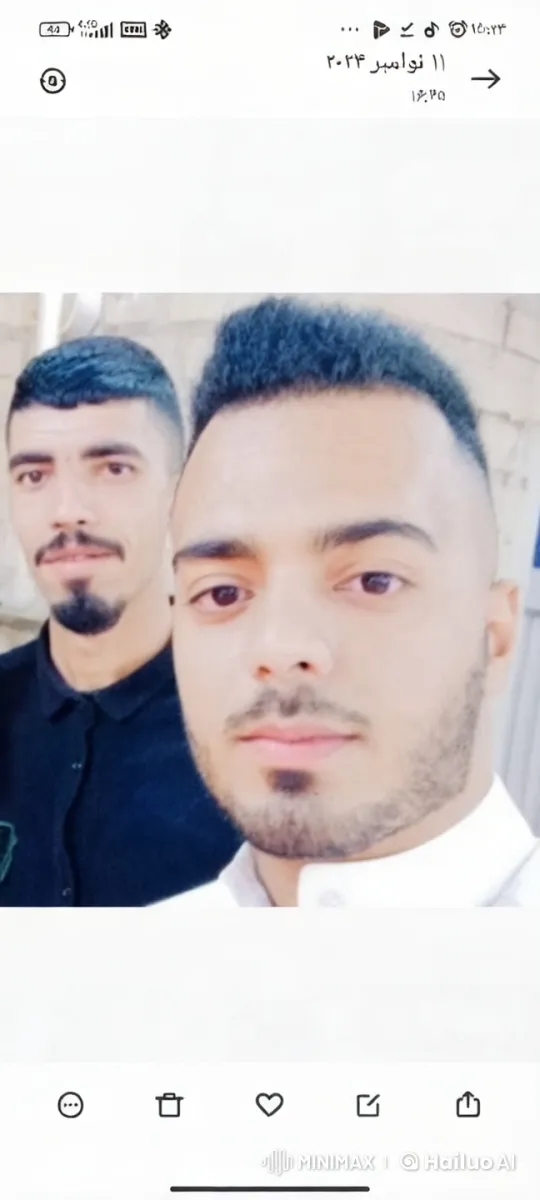 Two Men in Black and White Shirts Standing – AI Generated Video | Hailuo AI
