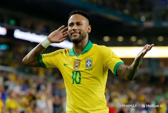 Brazilian Dancer Celebrates in Vibrant Stadium Setting – AI Generated Video | Hailuo AI