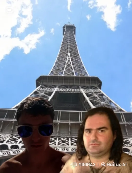 Romantic Kiss in Front of the Eiffel Tower – AI Generated Video | Hailuo AI
