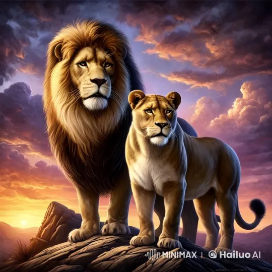 Lions Unite to Protect Jungle from Threat – AI Generated Video | Hailuo AI