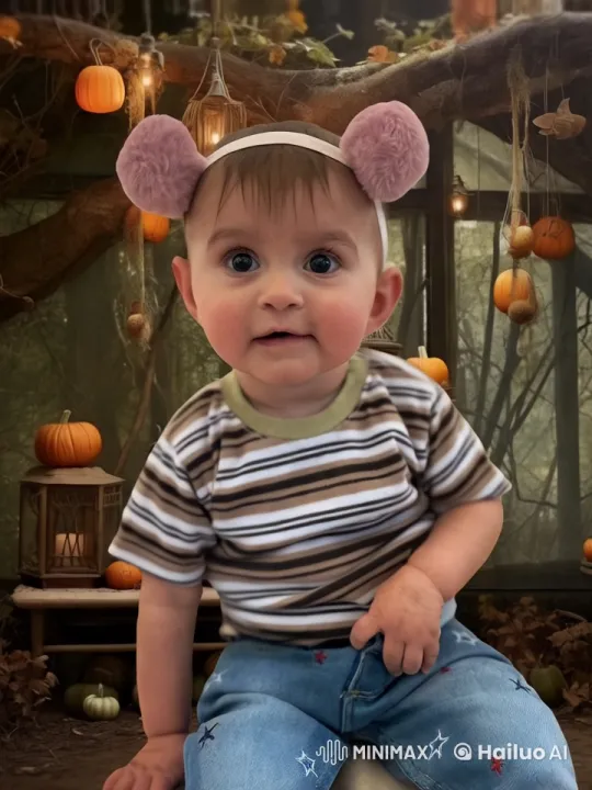 Child Dances in Autumn-Themed Setting – AI Generated Video | Hailuo AI