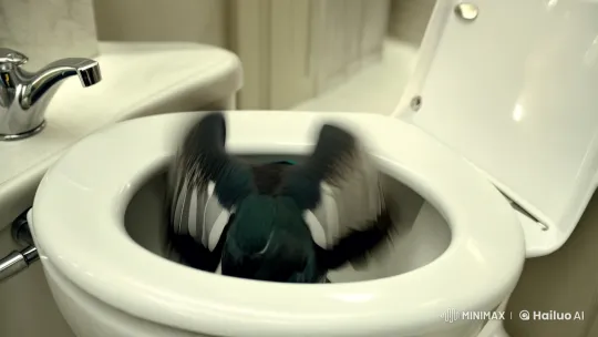LeBron James Rescues Pigeon in Elegant Bathroom Scene – AI Generated Video | Hailuo AI